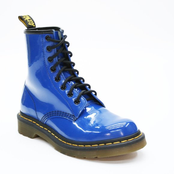 blue patent shoes ladies